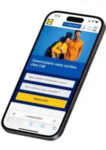 site carrières lidl - mobile