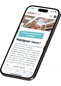 site carrières auchan - mobile