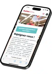 site carrières auchan - mobile