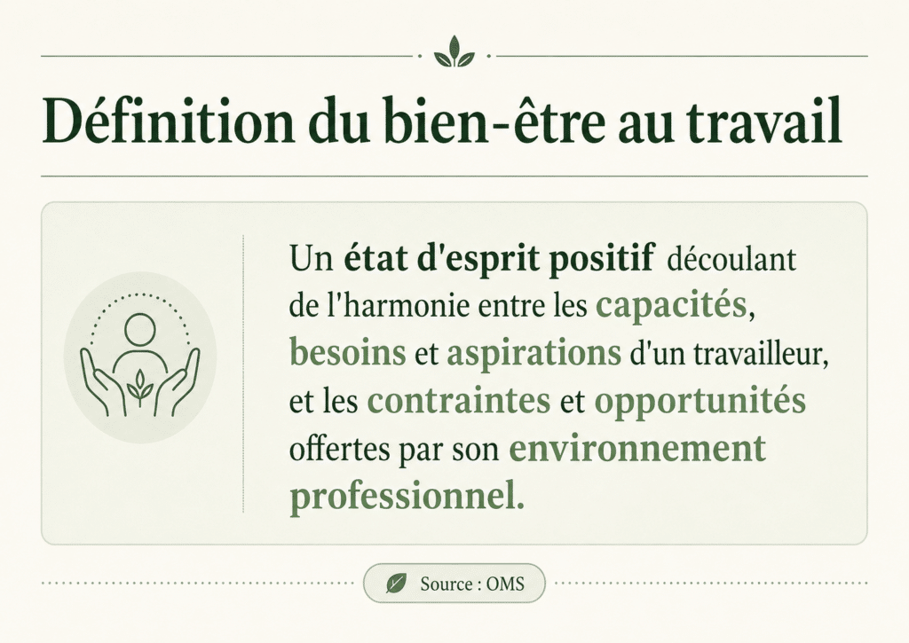 Définition du bien-être au travail QVCT