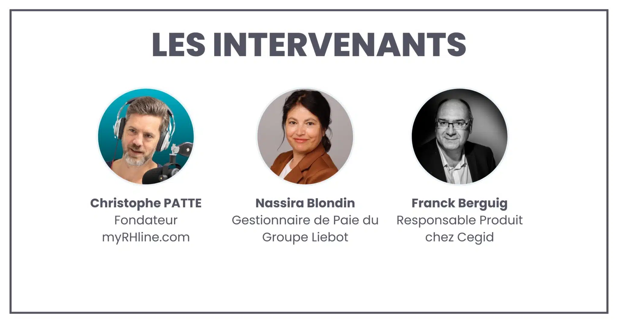 Les intervenants