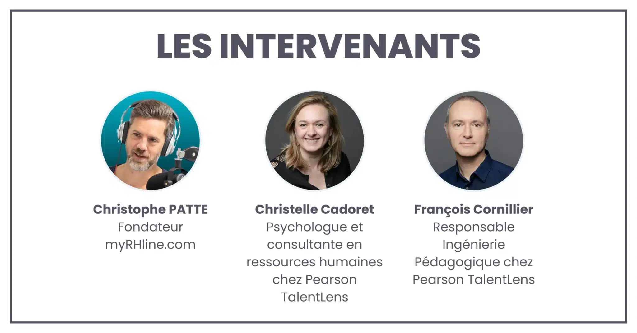 Les intervenants