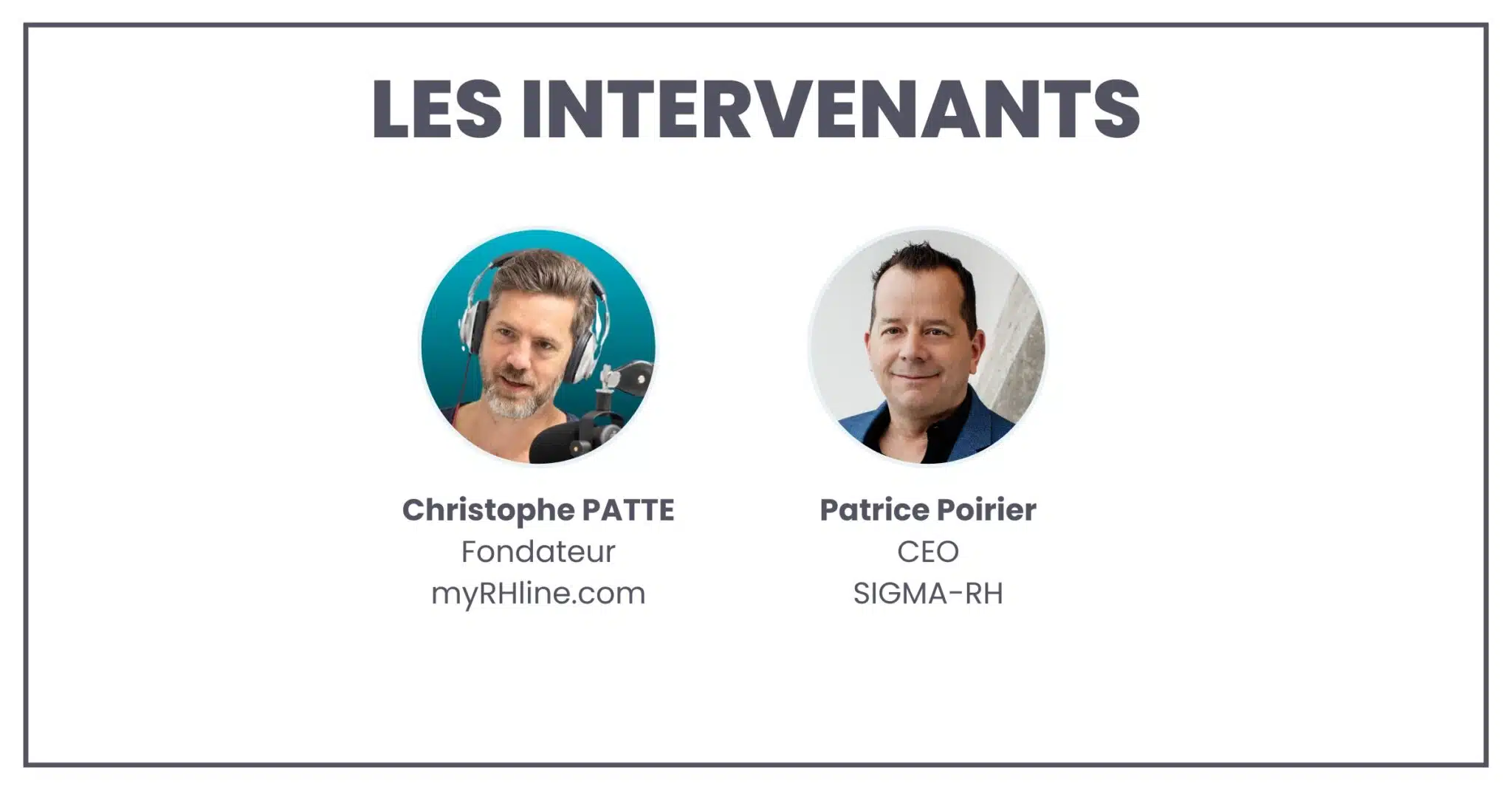 Les intervenants