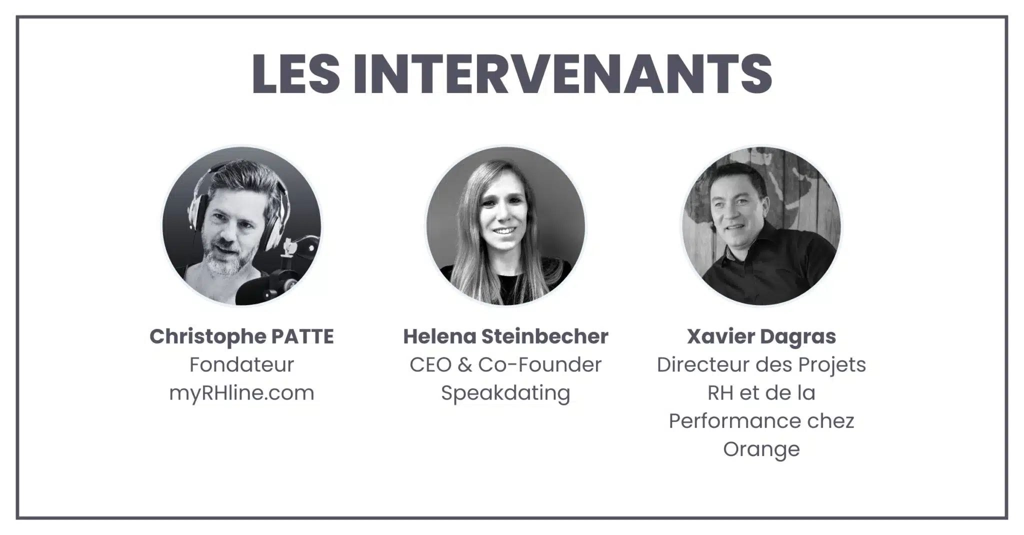 Les intervenants