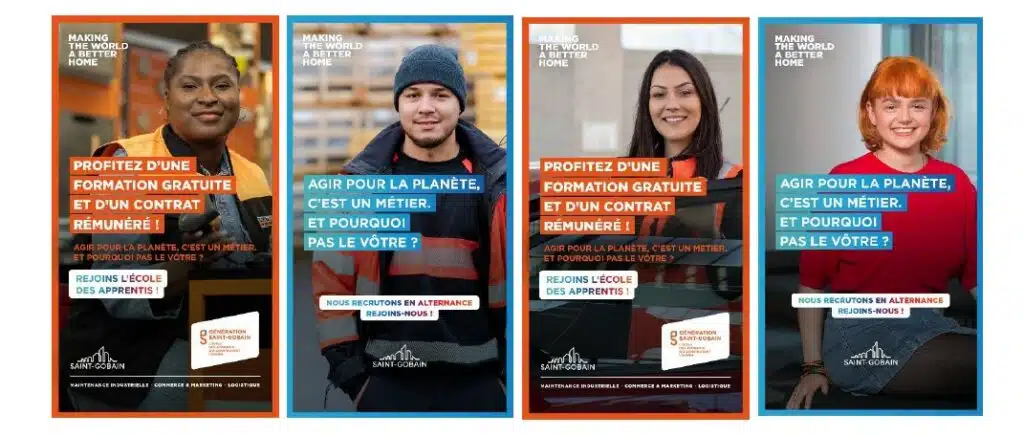 Campagne marque employeur saint-gobain
