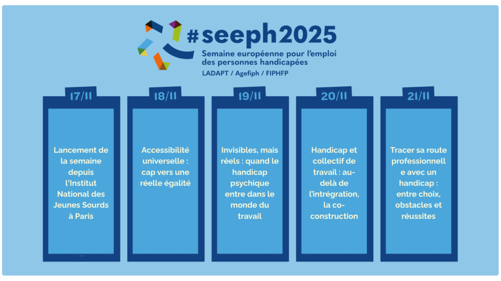 Programme événements en ligne Agefiph SEEPH 2025