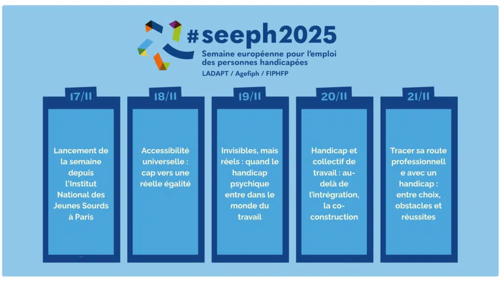 Programme événements en ligne Agefiph SEEPH 2025