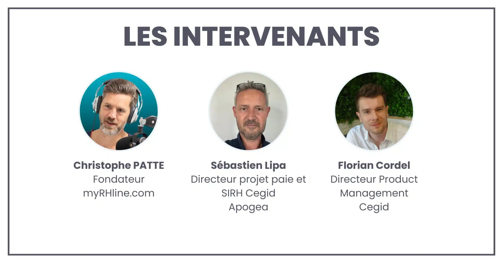 Les intervenants