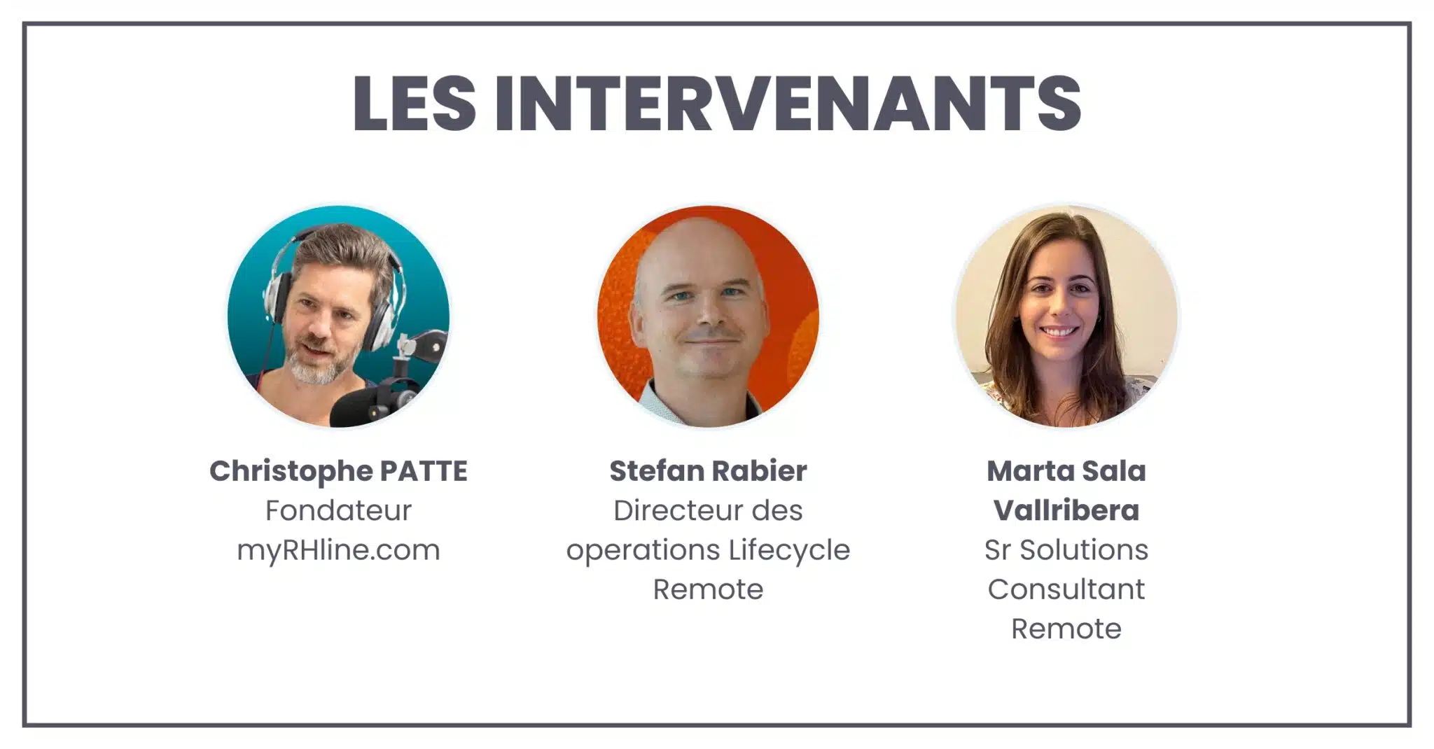 Les intervenants