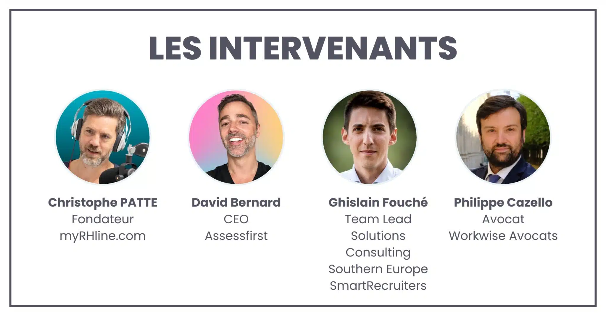 Les intervenants