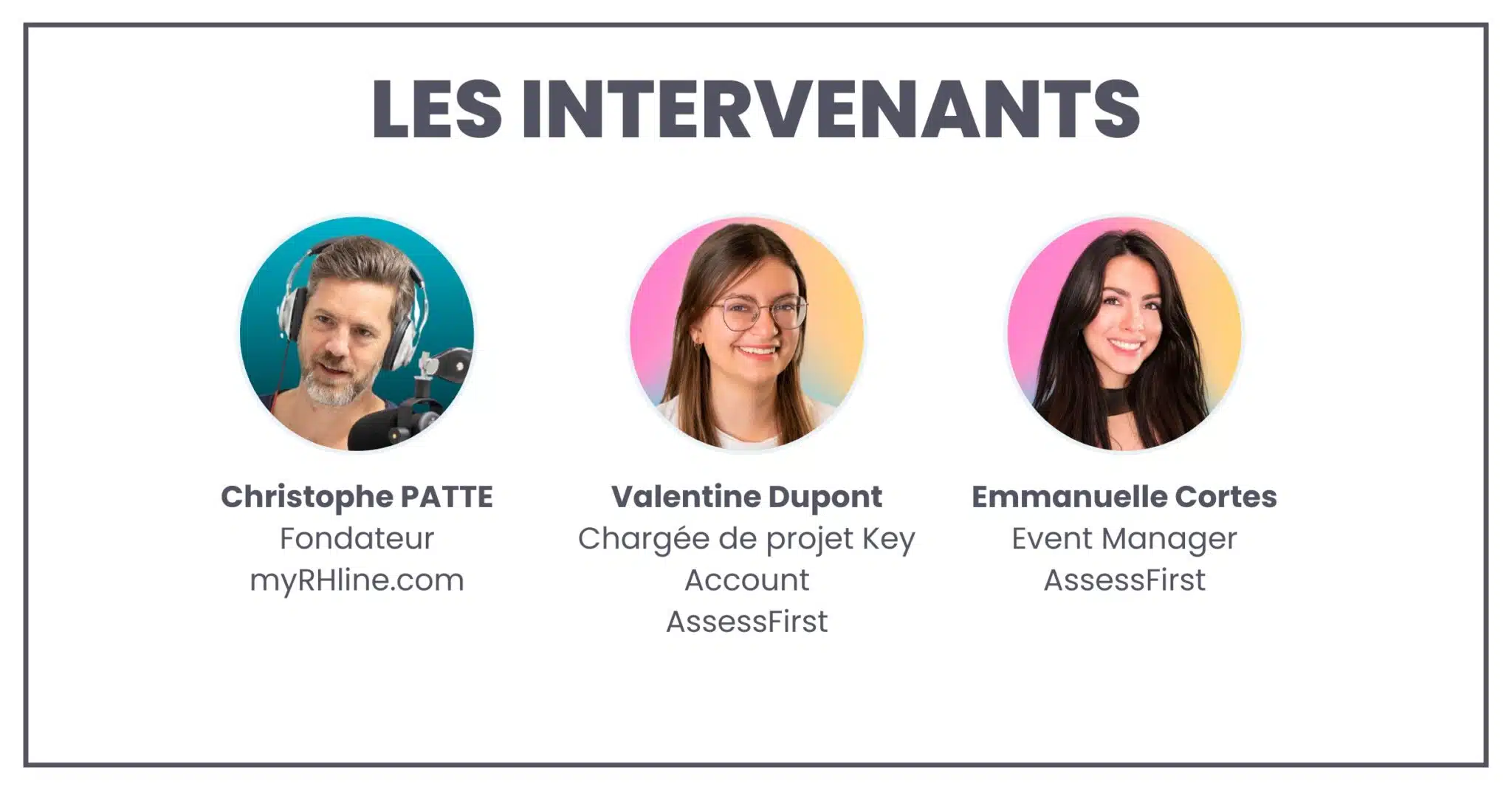 Les intervenants