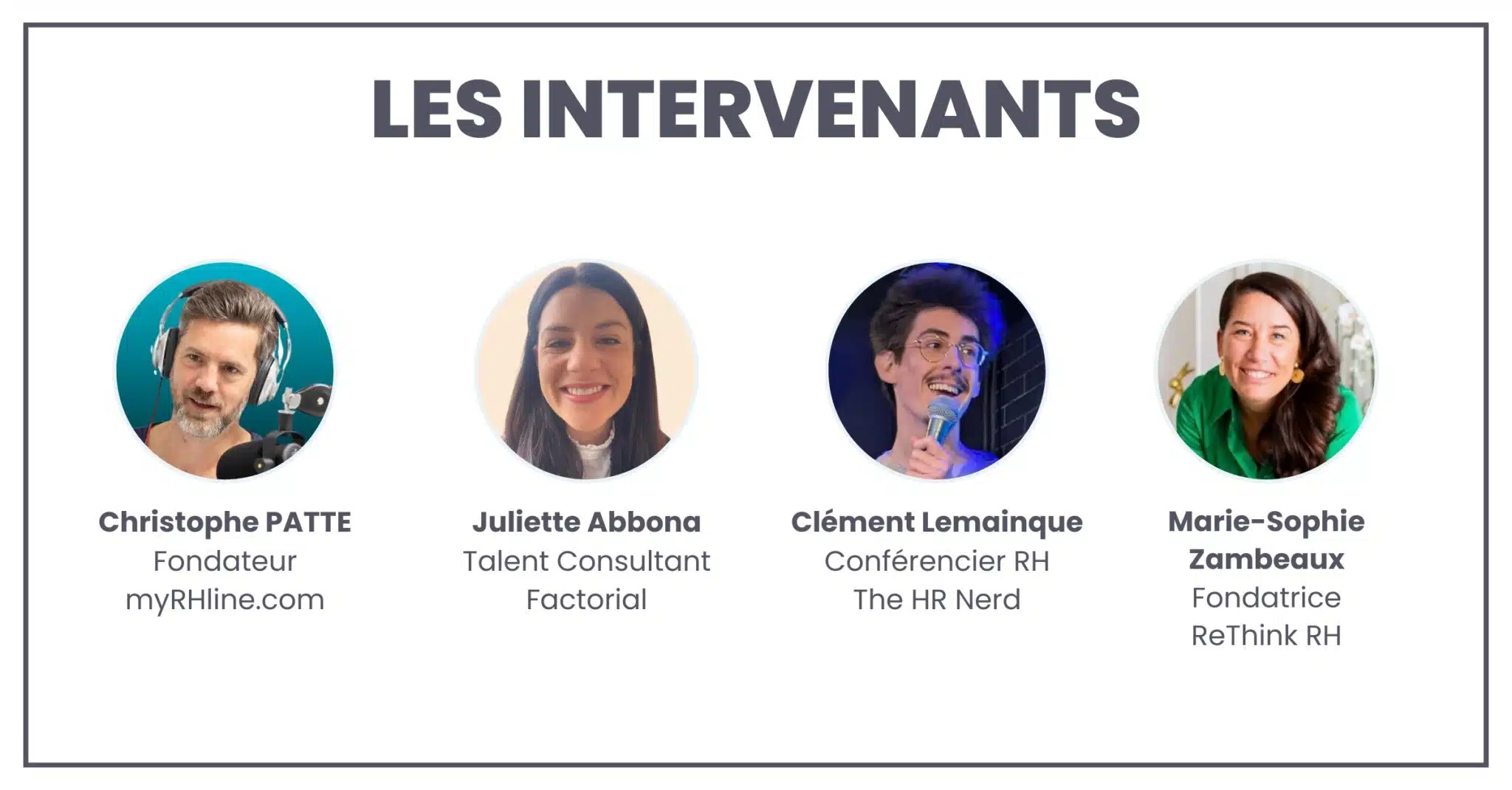 Les intervenants