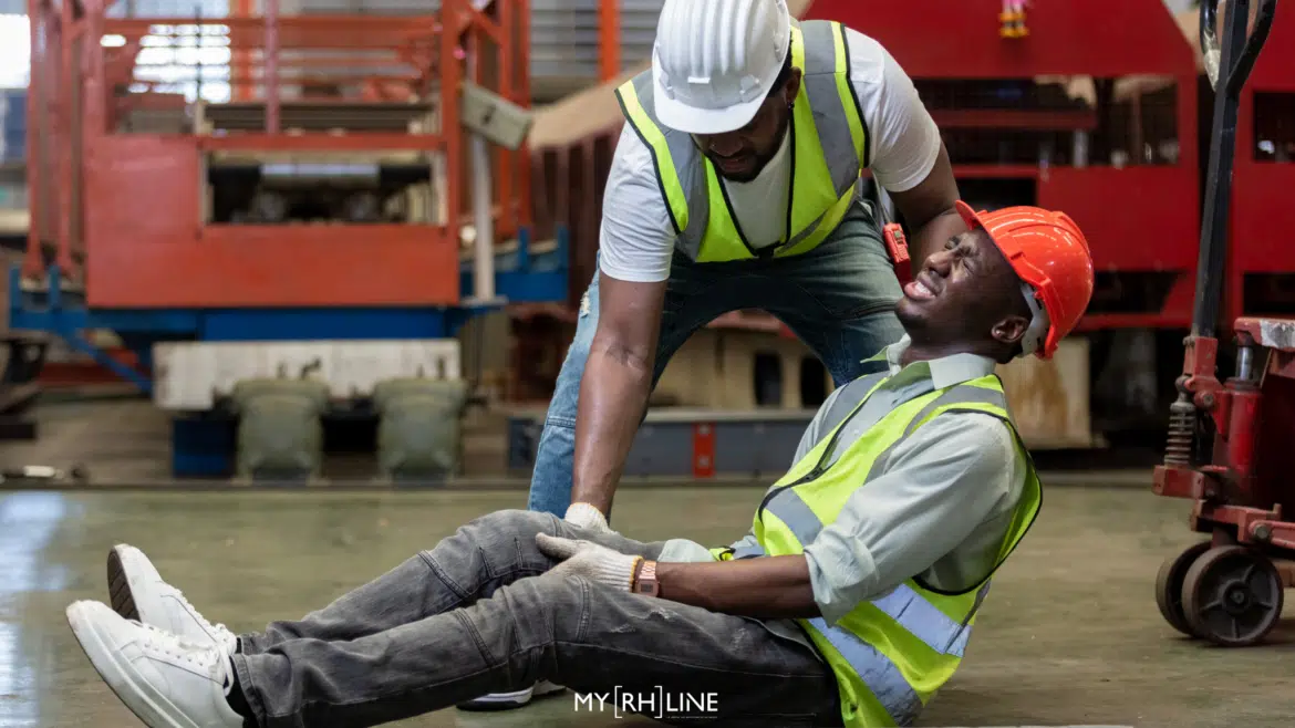 Accident d'un collaborateur sur le lieu de travail