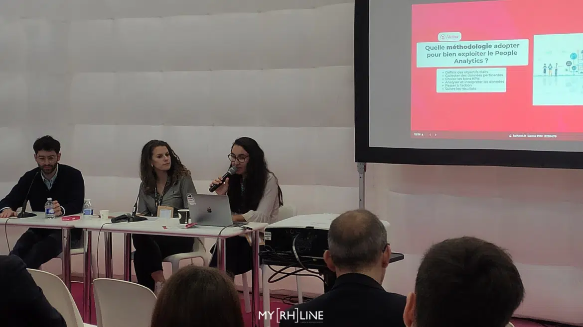 Données RH conférence Factorial au salon SRH 2025 Données RH : Photo de la conférence Factorial au salon SRH 2025