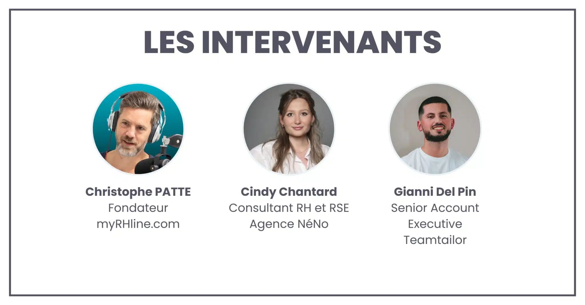 Les intervenants