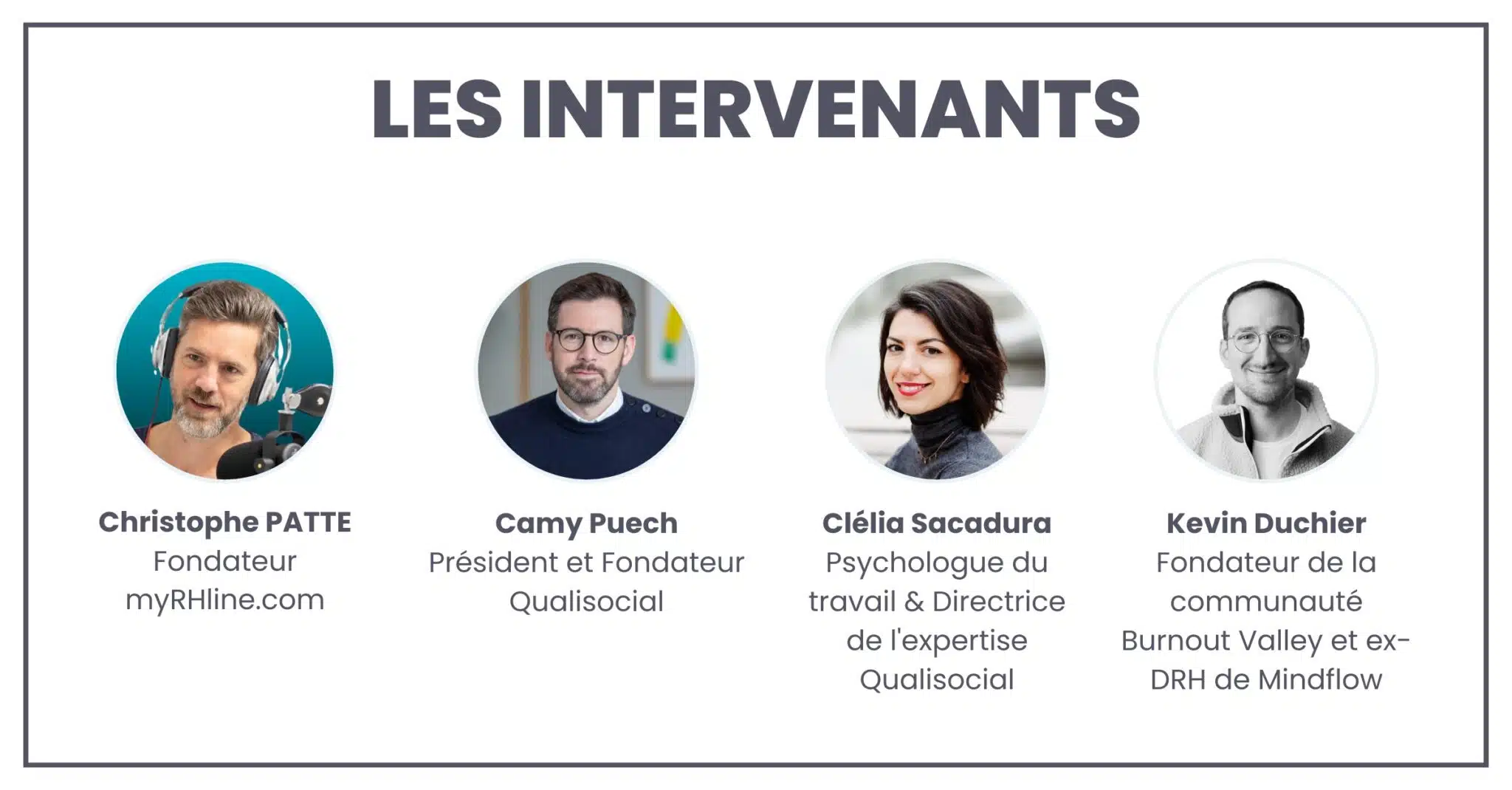 Les intervenants