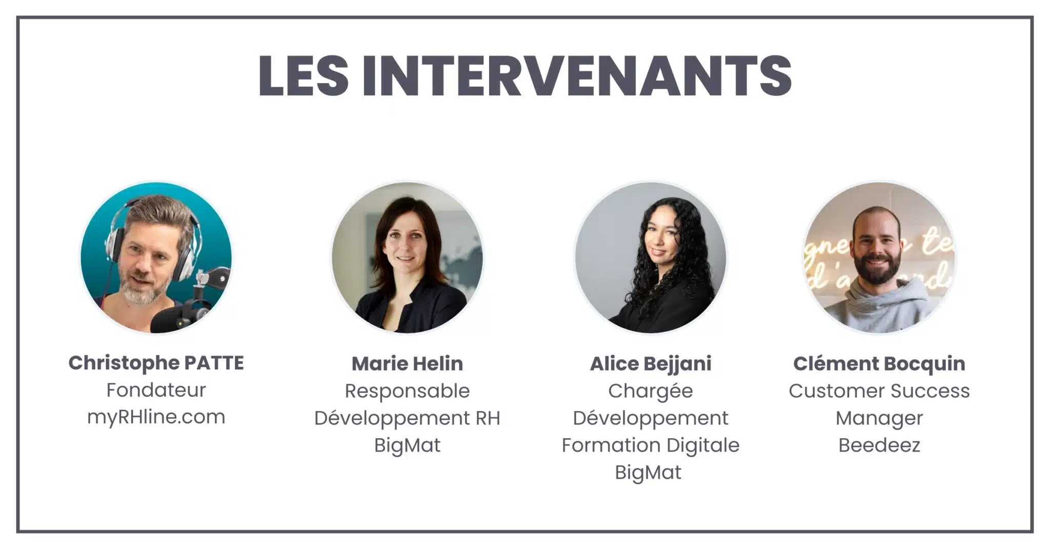 Les intervenants