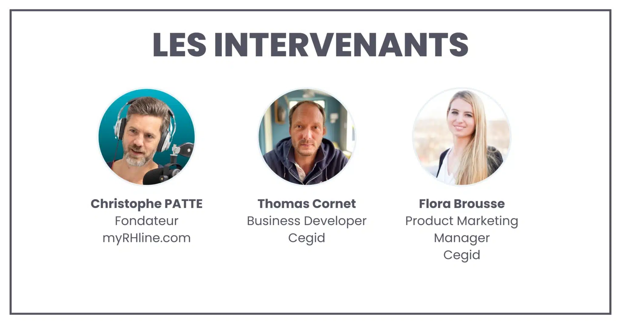 Les intervenants