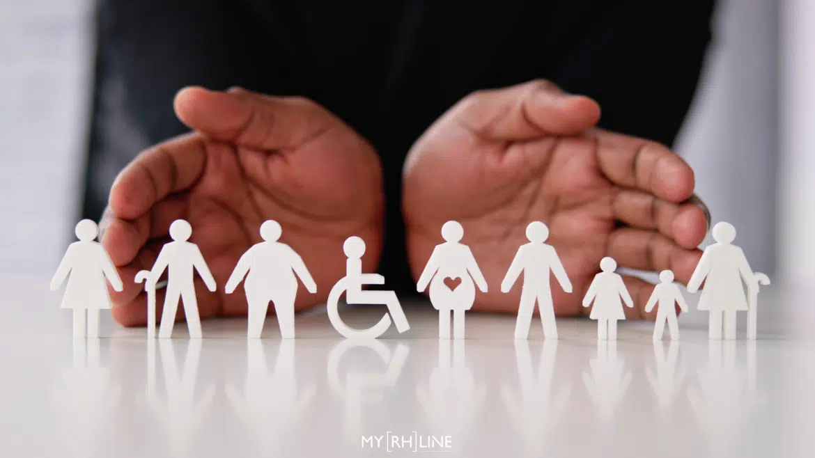 Symboles des politiques de diversité et inclusion en entreprise