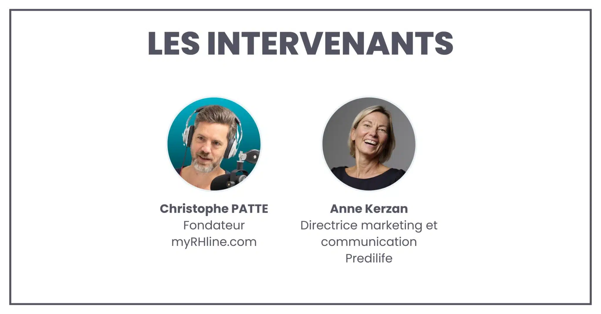 Les intervenants