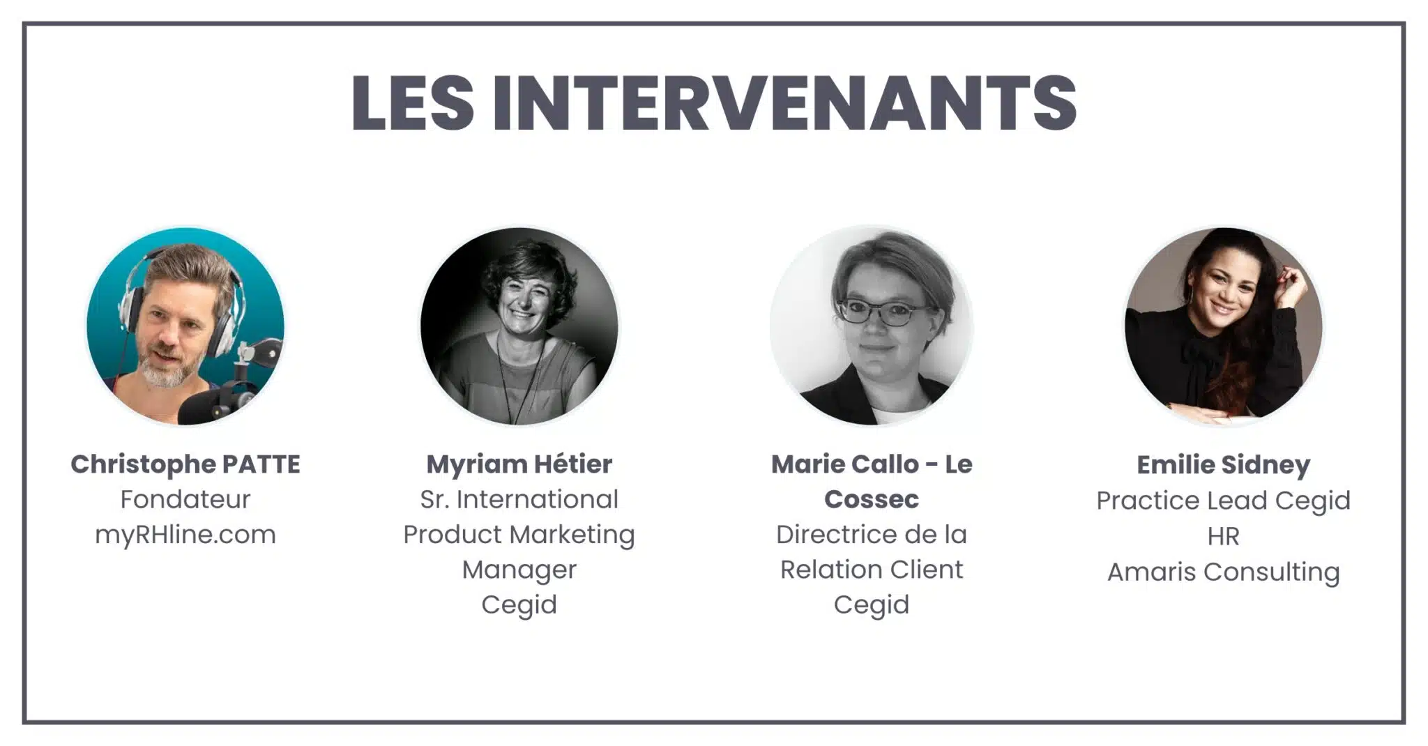 Les intervenants