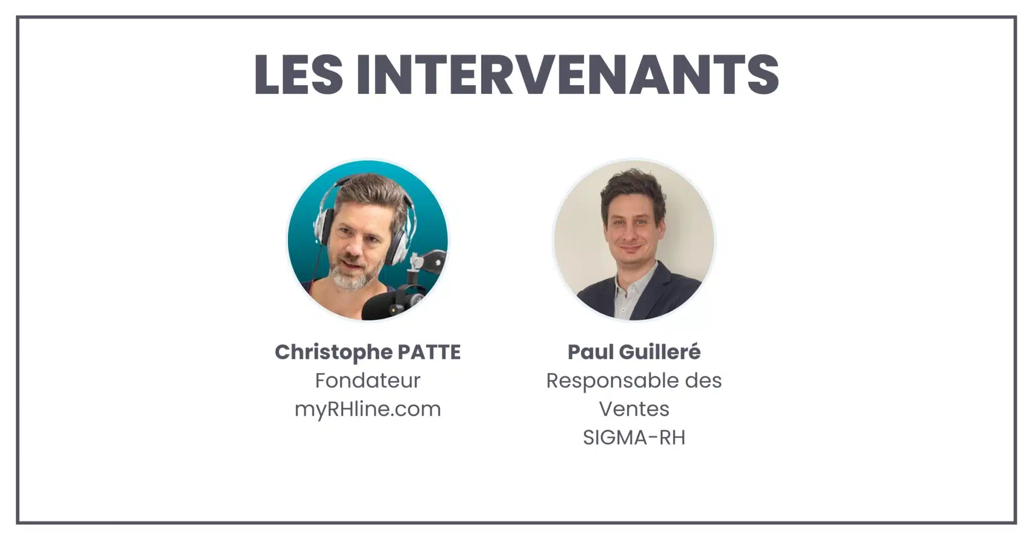 Les intervenants