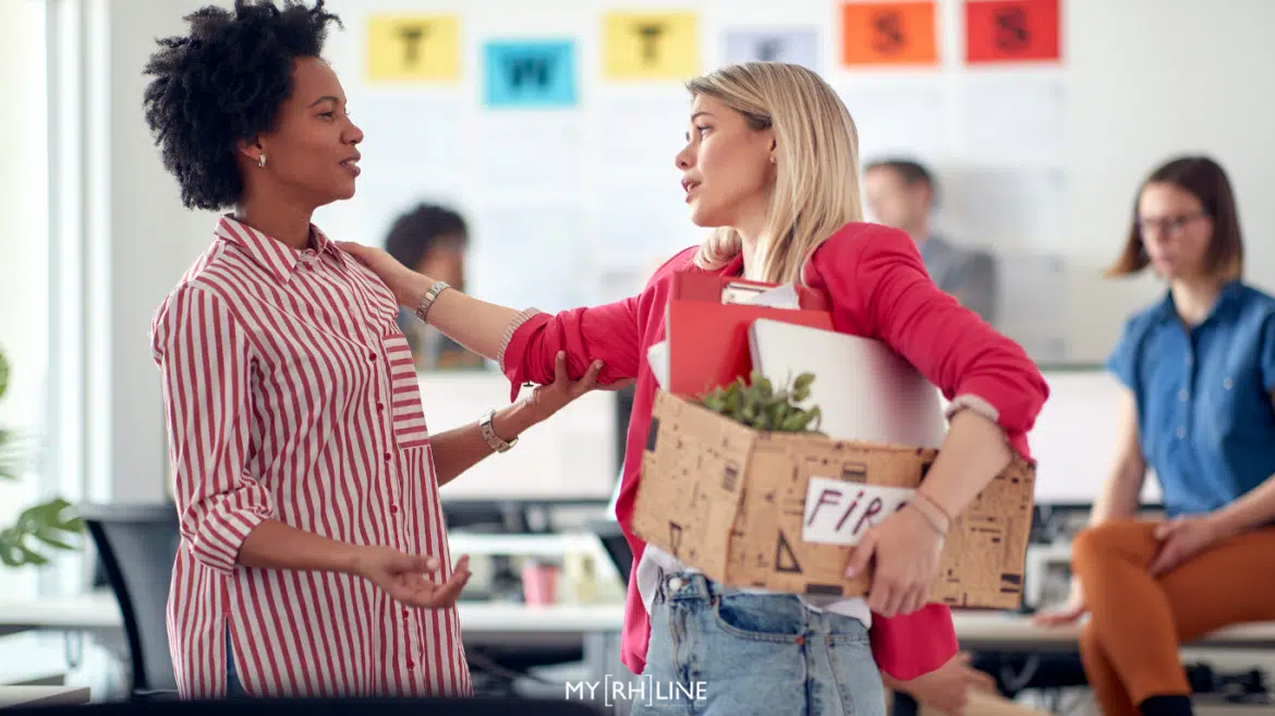 1 collaboratrice met fin à sa période d'essai