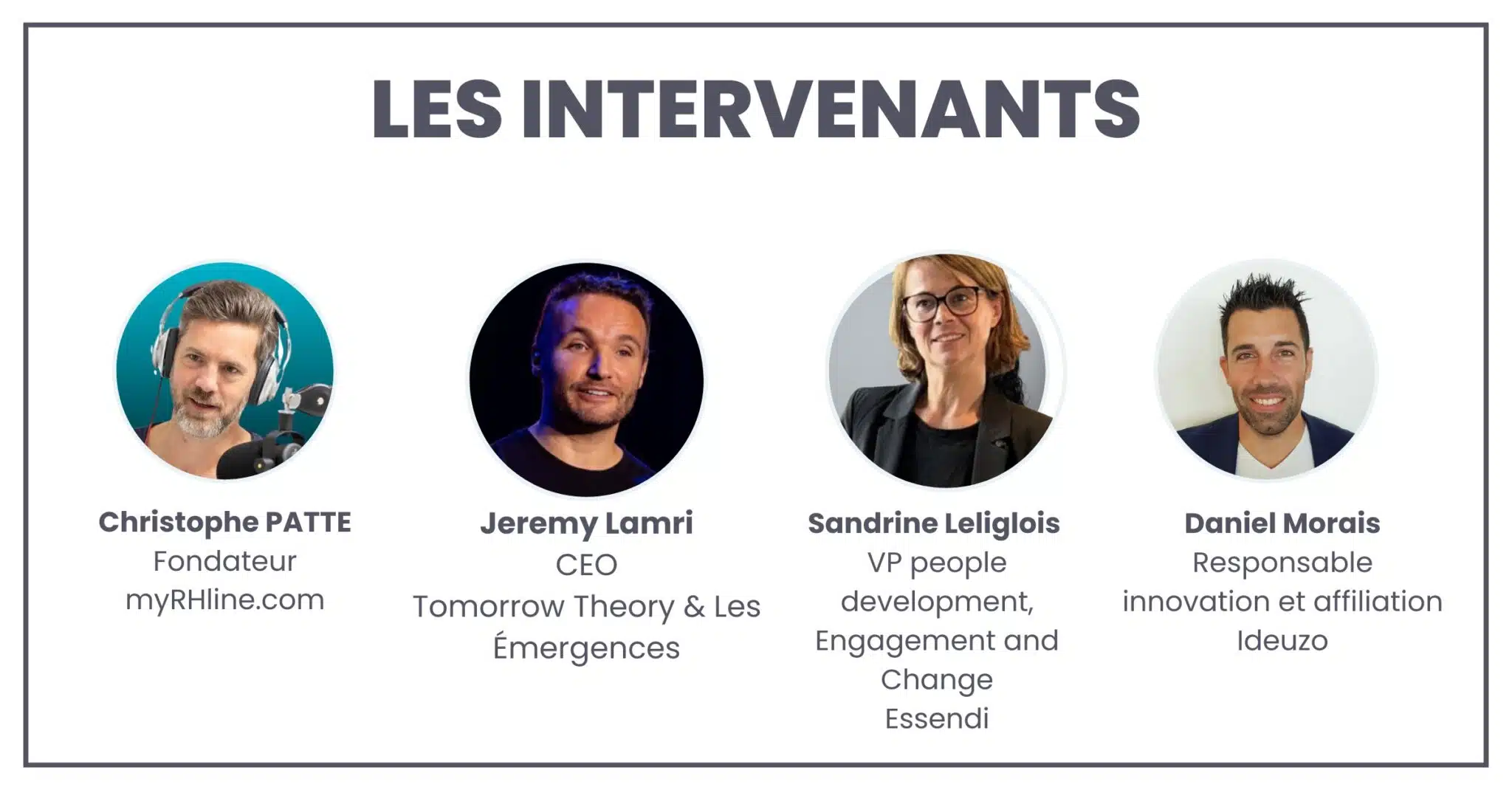 Les intervenants