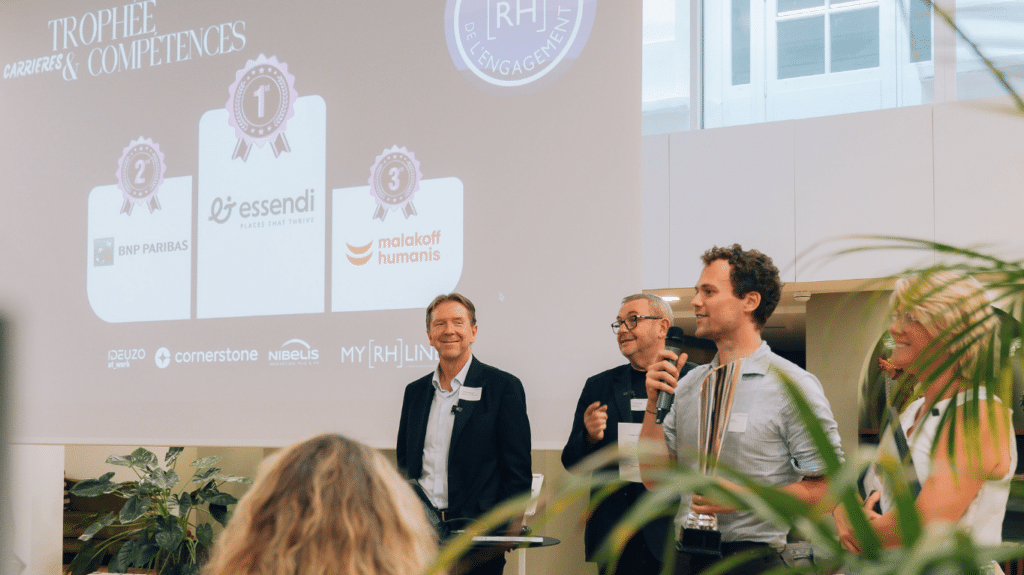 Priorités RH trophée de l'engagement RH carrières et compétences podium