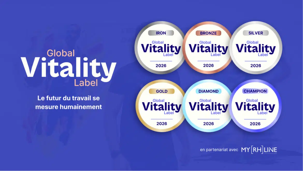 Collaborateurs participant à une démarche de vitalité en entreprise pour le Global Vitality Label 2026