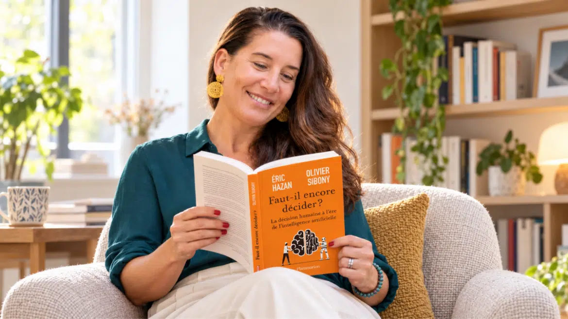Marie sophie lit le livre faut il encore decider la décision humain face a l'ia