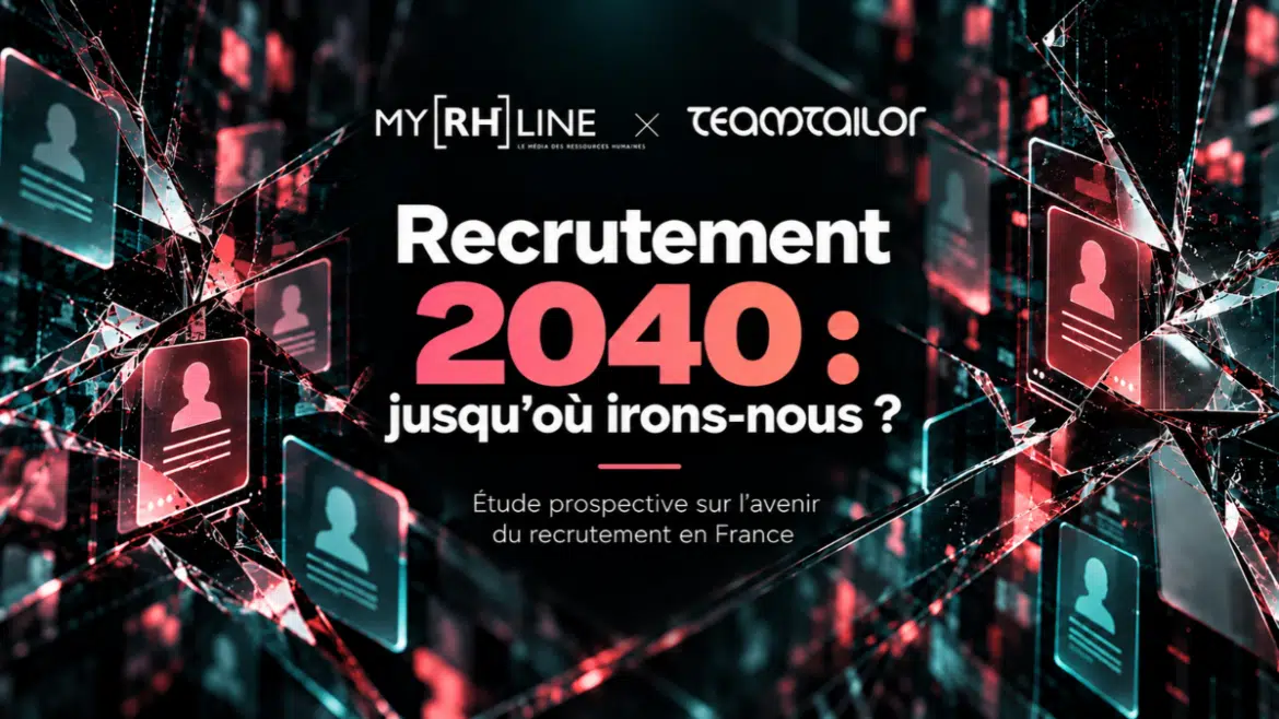 Recruteur et candidat imaginant le recrutement en 2040 avec l’aide de l’intelligence artificielle